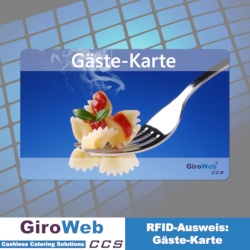 GiroWeb GW-Gästekarte: Kartenbeispiel für Chipkarten-Ausweise