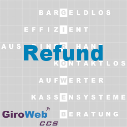 GiroWeb FAQ für Gemeinschaftsverpflegung (GV) & Catering: Was ist ein Refund?
